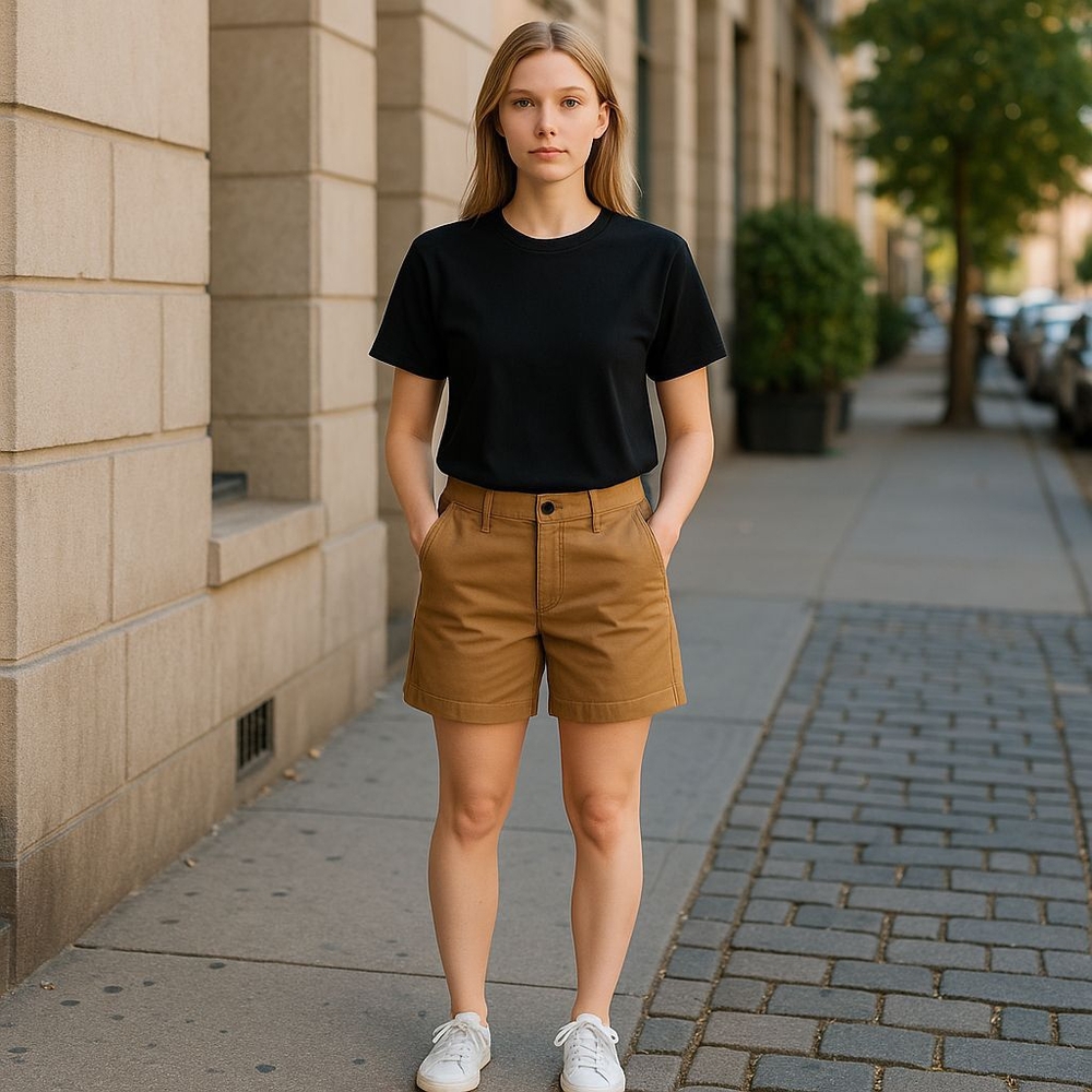 CARHARTT SHORT PRE-OWNED SIZE 10 TAN COLOR